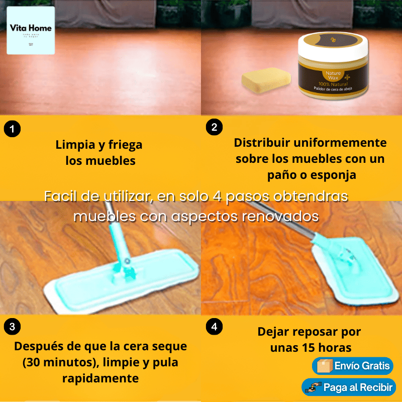 🐝 Bee Wax™ – Cera Restauradora de Madera 100g - Mundo Paraguayo
